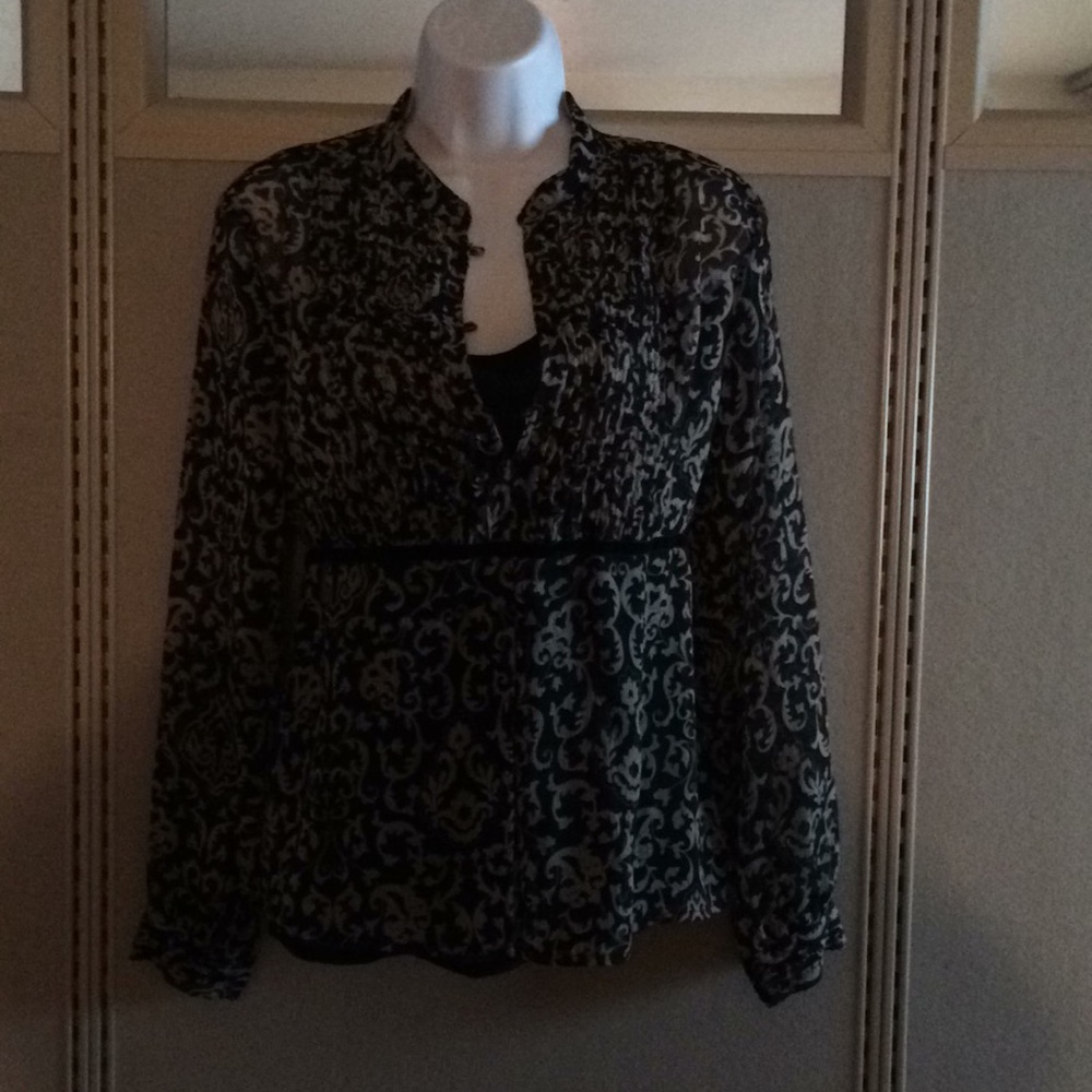 Apt 9 Two layered Sheer Top, Size PM